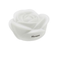 Hysagtek 7 Color Romantic Changing LED Floating Rose Flower Party Candle Night Light Desk Lamp,White