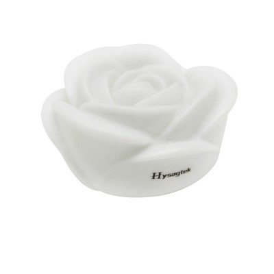 Hysagtek 7 Color Romantic Changing LED Floating Rose Flower Party Candle Night Light Desk Lamp,White